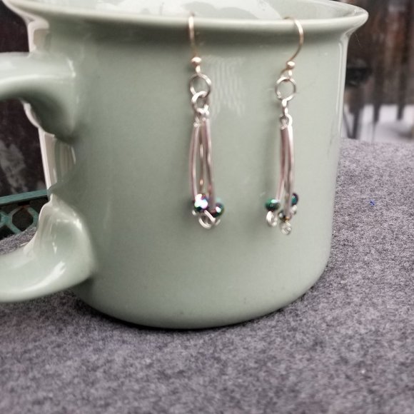 Classy Party Earrings, Surgical  Steel.   Make Me an Offer! - Picture 4 of 5